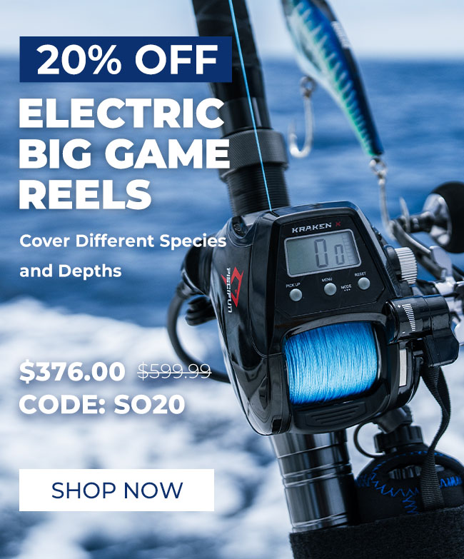 Kraken Electric Big Game Reels