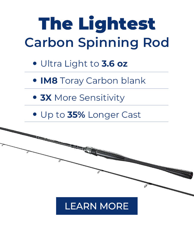 Carbon R1 The Lightest Carbon One Piece Spinning Rod