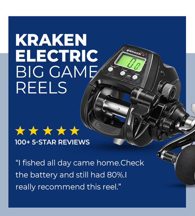 KRAKEN ELECTRIC BIG GAME REELS