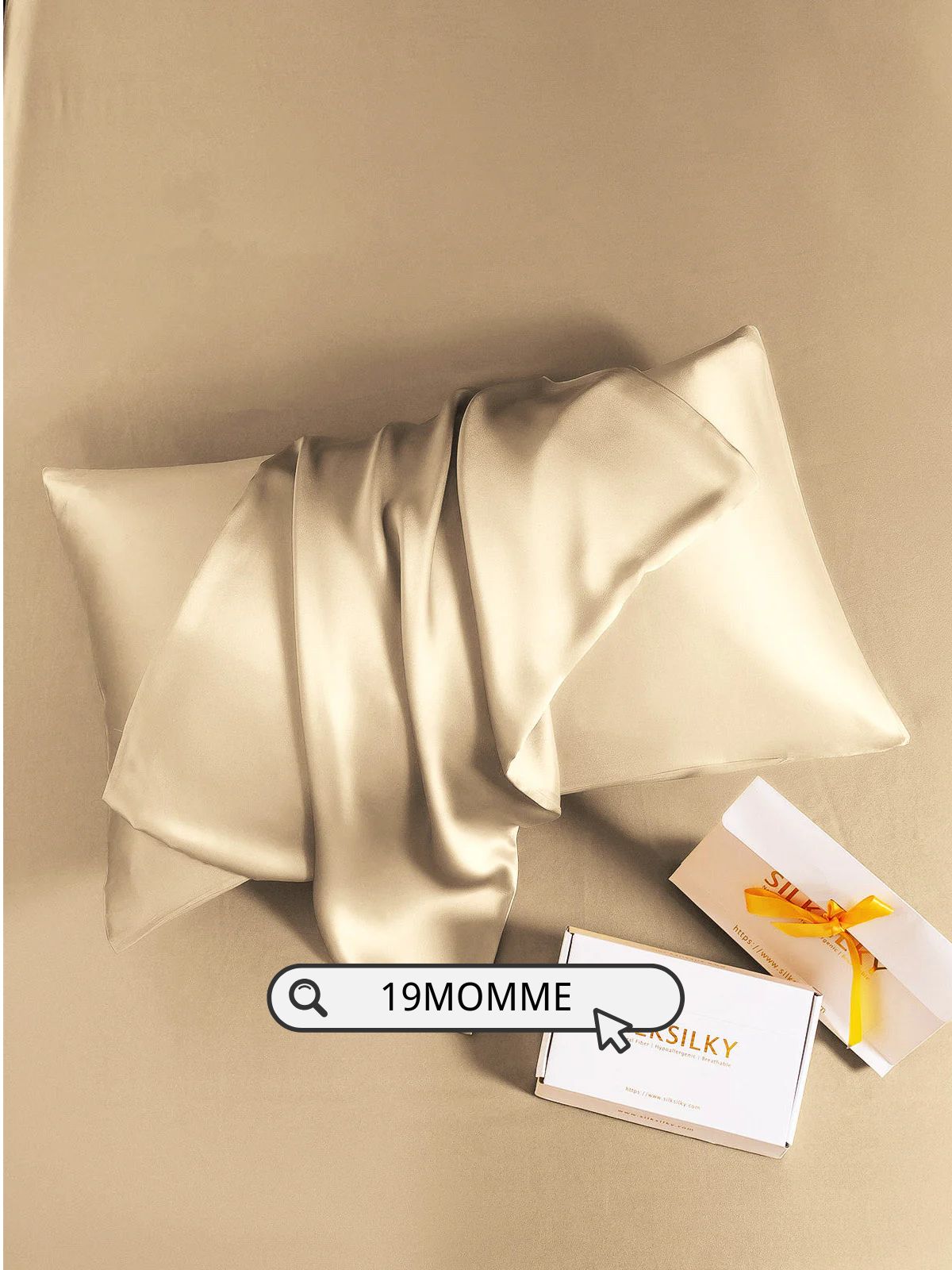 Image of 19Momme 100% Mulberry Silk Pillowcase - Hidden Zipper